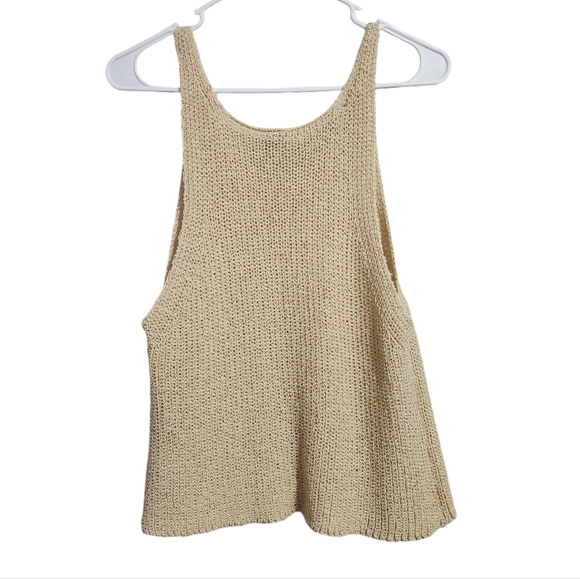 COZY CO‎ knit sweater tank in cream size S/M - Picture 2 of 7